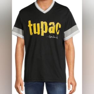 Tupac Licensed Graphic T-Shirt Jersey Short Sleeves Mens Small
